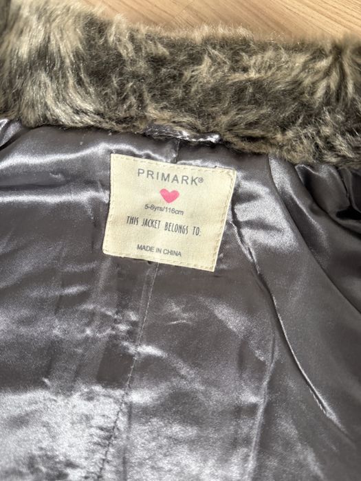 Płaszcz płaszczyk szary Primark r.116