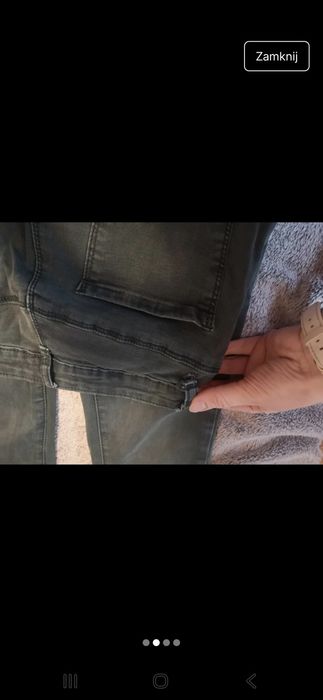 Spodnie jeansowe z kokardkami