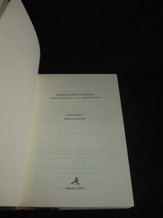 Livro Rumos e escrita da História Estudos em Homenagem