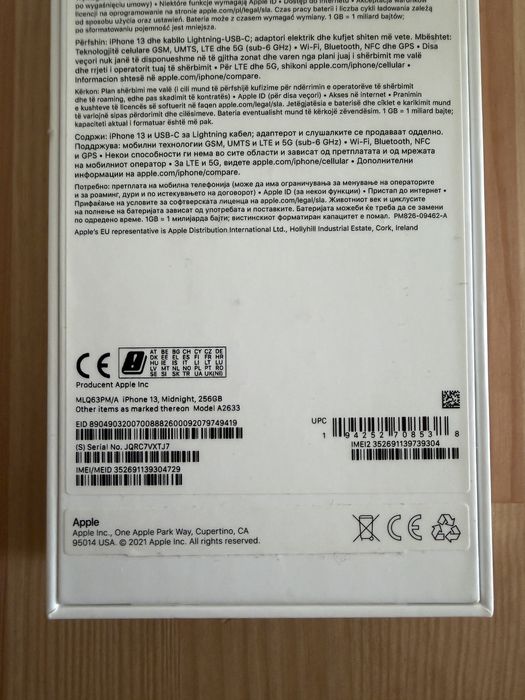 Apple iPhone 13 256GB - sprawny, bateria 77%