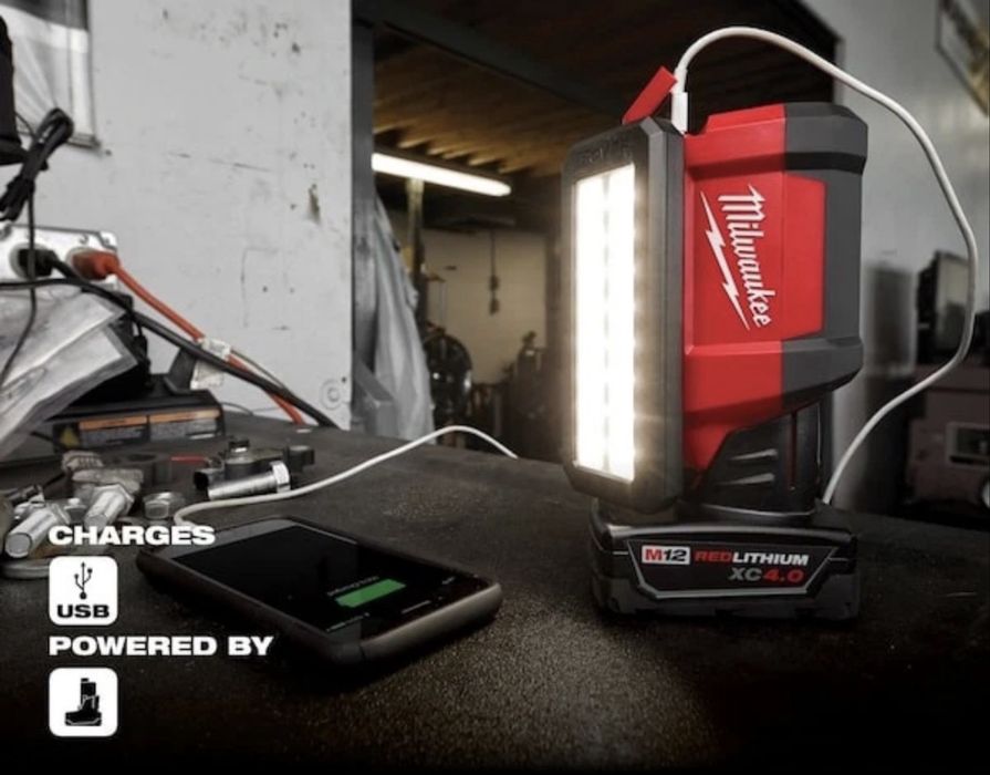 Прожектор, ліхтар, зарядне Milwaukee 2367-20 M12 (PAL-0) USB TRUEVIEW