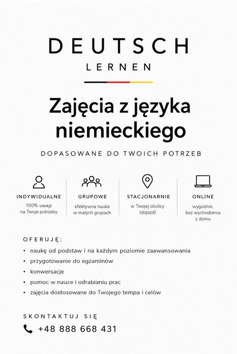 Korepetycje z języka niemieckiego | Filolog | Bydgoszcz & Online