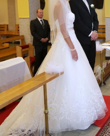 suknia ślubna (r.38) ,,księżniczka", ,,princessa"