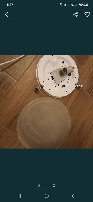 Lampy sufitowe 3sztuki