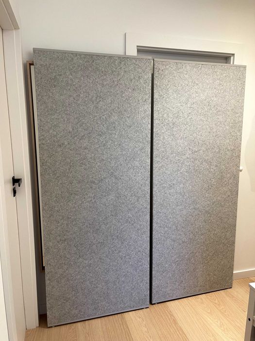 Ścianki, panele, parawany IKEA szary filc, idealne do biura i pokoju