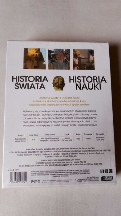 Historia Świata Historia Nauki, 4 x dvd, w folii