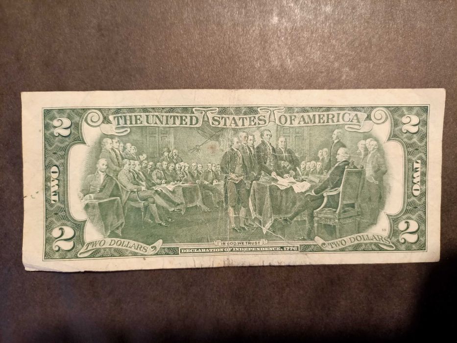 Banknot  2 dolarowy USA z 1976r