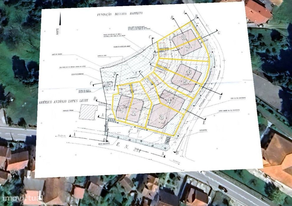 Approved Plot for 8 Detached Houses in Luso