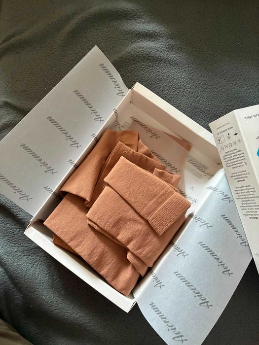 Pończochy kompresyjne uciskowe Avicenum 360 CCL2 odkr. M- Long beżowe