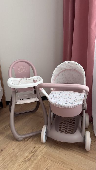 Коляска дитяча та Стільчик  для годування Бебi Ньорс
