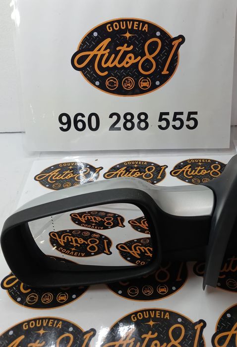 Espelho retrovisor eletrico esquerdo cinza renault Megane II ano 2006