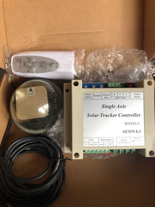 Seguidor solar com um eixo de rotação (Este/Oeste)