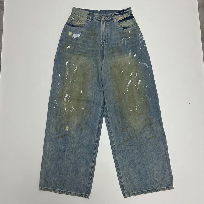Baggy painted acne studios jeans широкі оверсайз джинси акне sk8 rap
