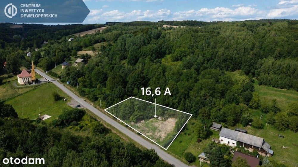 Piękna działka 16,6 a - Pstrągowa