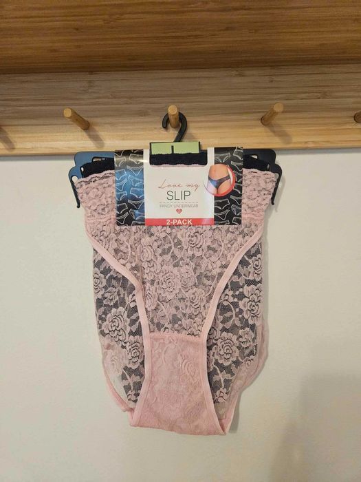 Majtki FIGI koronkowe, delikatne, 2szt. L