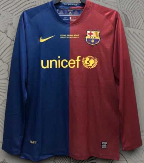 08/09 Barcelona Home Longsleeve Jersey