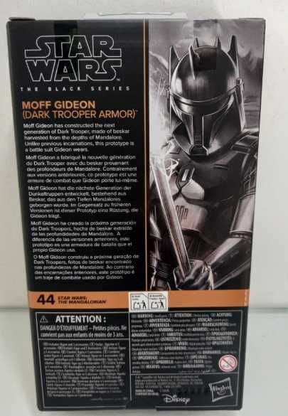 Star Wars The Black Series The Mandalorian Moff Gideon Dark Trooper Armor (novo selado)