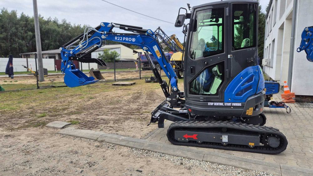 Nowa koparka gąsienicowa RIPPA R22 – 2,4 t, Kubota