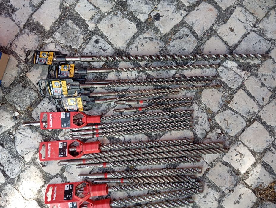 Brocas de pedra Hilti e diager