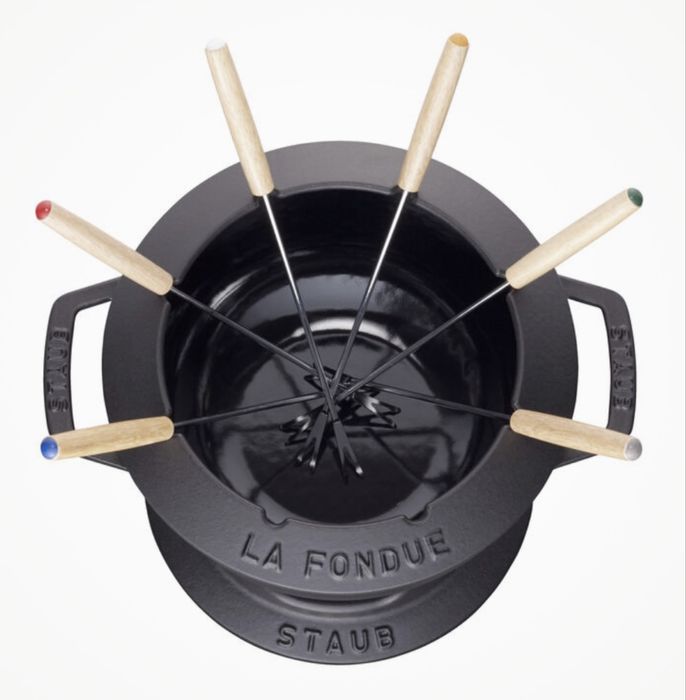 Conjunto STAUB para fondue 20cm, preto