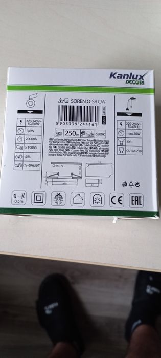 Kanlux Oczko Halogenowe Led Soren O Srebrny