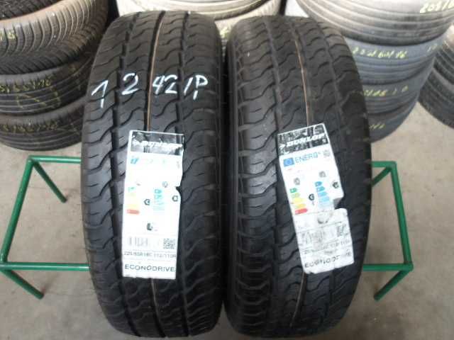 2xOpony 225/65/R16C Letnie Dunlop EconoDrive 22r Nowe