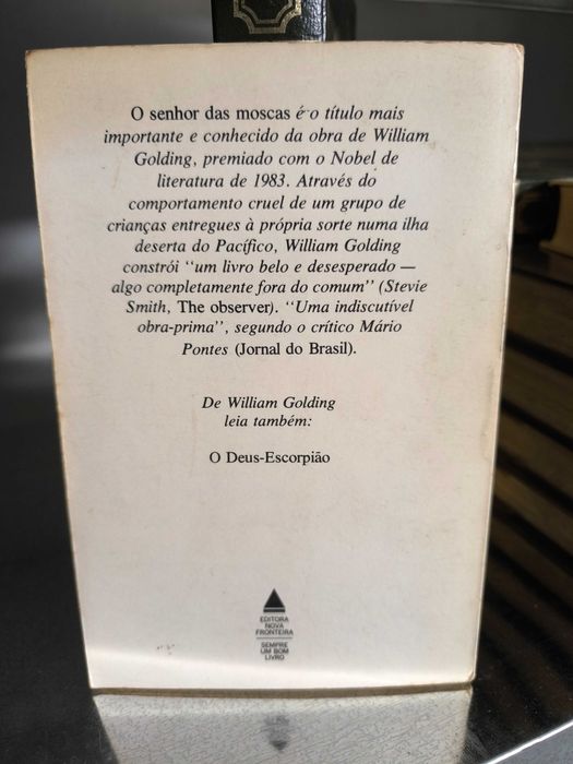 Livro “O Senhor das Moscas” — William Golding | Prémio Nobel