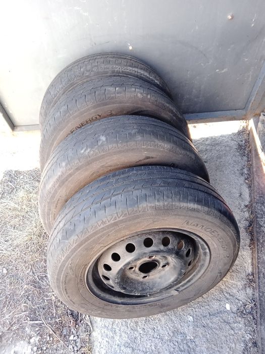 Стальные 4 шт диски R13 4x100 шины ЛЕТО 175/70 13 Нексия Авео Ланос