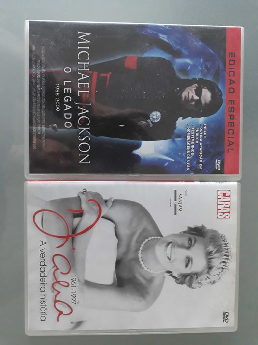 DVD's e documentários Diana e Michael Jackson