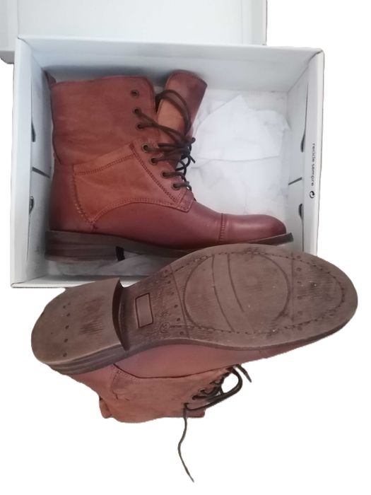 Botas Seaside em couro genuíno – Tamanho 39 – Novas, nunca usadas