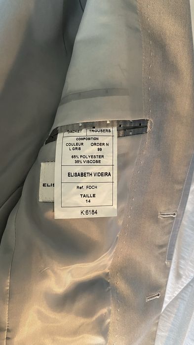 Fato menino elisabeth videira