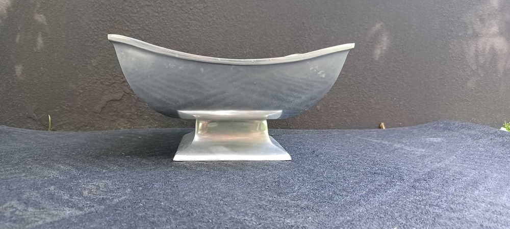 Taças quadradas estanho centros mesa