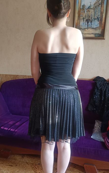 Платье на выпускной чёрное мини