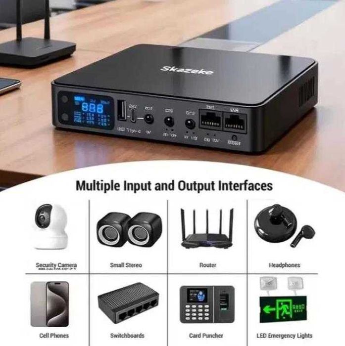 Міні UPS Skazeke 5/9/12В, резервне живлення роутера, БДЖ