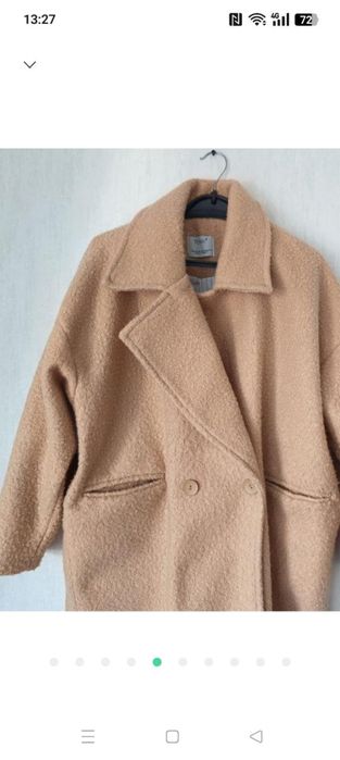 Пальто букле «Тедді» oversize
