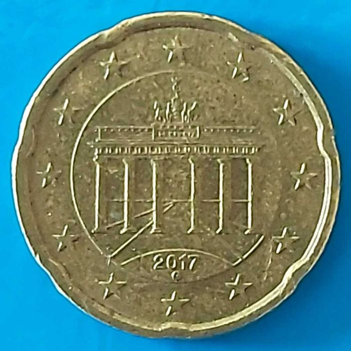 20 Cêntimos de 2017 Letra G da Alemanha