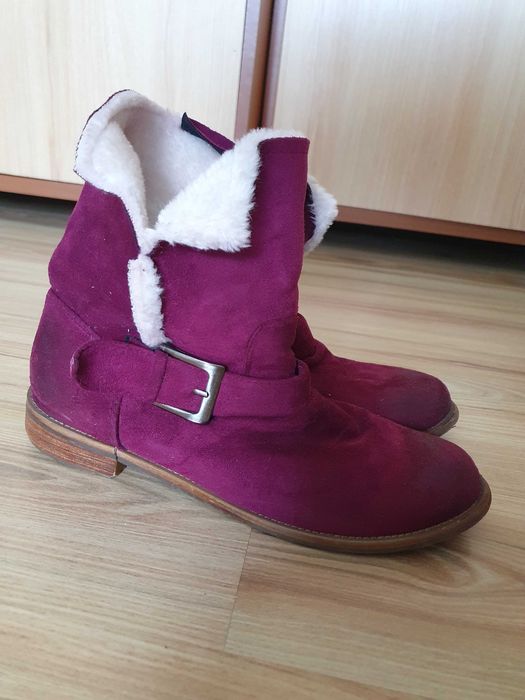 Różowe kozaki, rozmiar 39