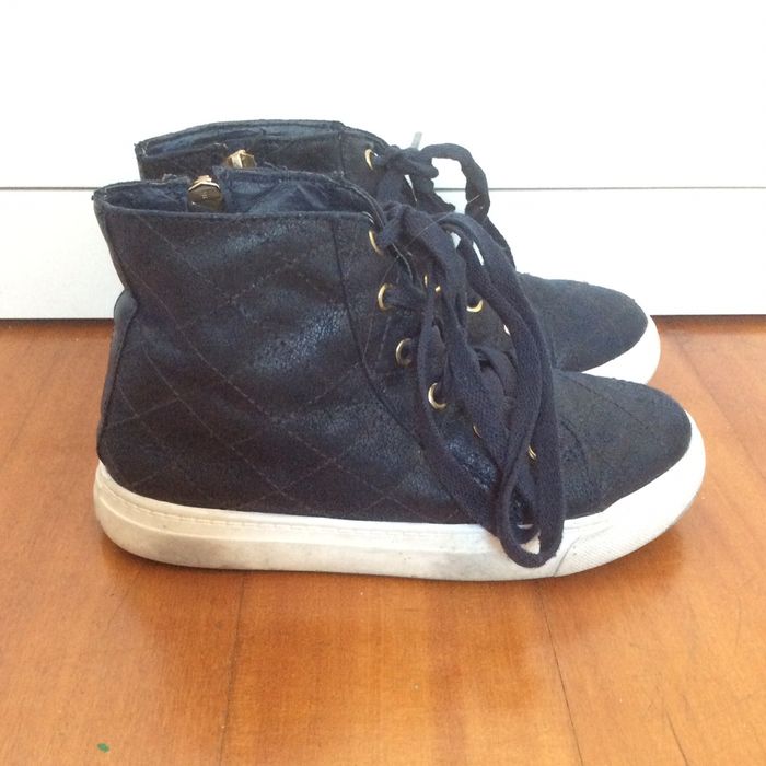 Botas ténis zippy# azul escuro