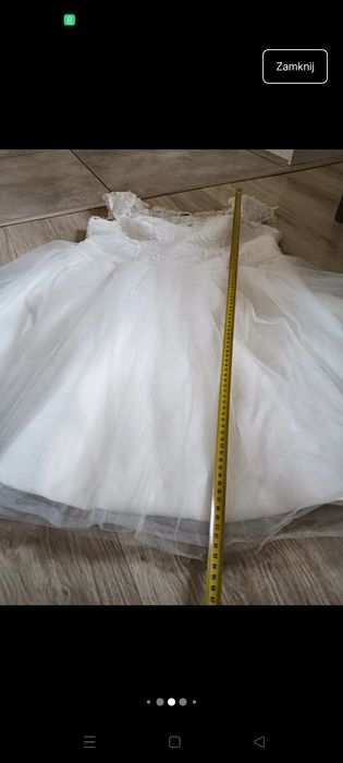 Krótka suknia ślubna Boho XL L 44 46