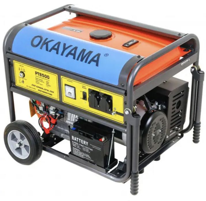 Генератор бензиновий3к,5кВт,7кВт,9кВт!1 і 3Фази!100%Мідна обмотка!Газ