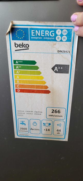 Zmywarka Beko DIN28421 60 cm do zabudowy