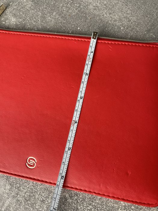 kopertówka kosmetyczka etui czerwona koralowa Elie Saab