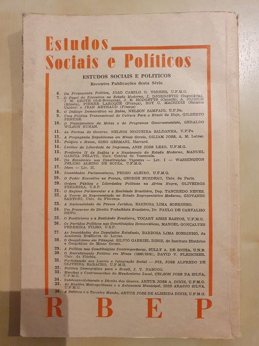 Revista Brasileira de Estudos Políticos n°66