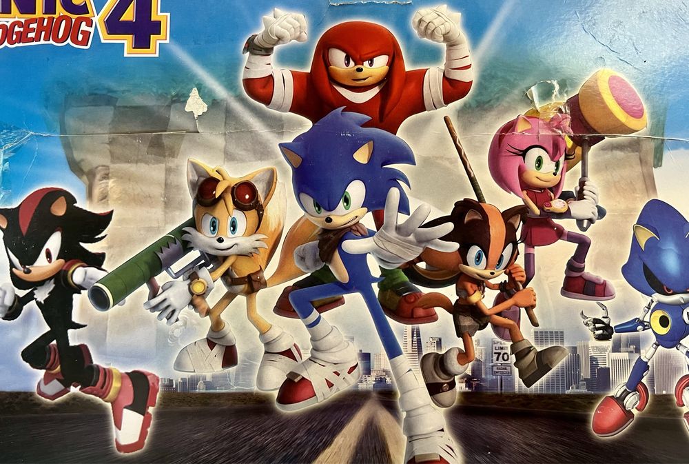Conjunto bonecos Sonic 4 NOVO
