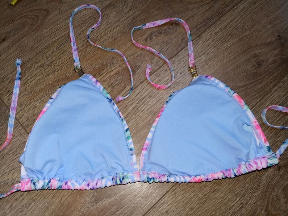 Góra od kostiumu bikini nowa XL/XXL różowe kwiaty #3