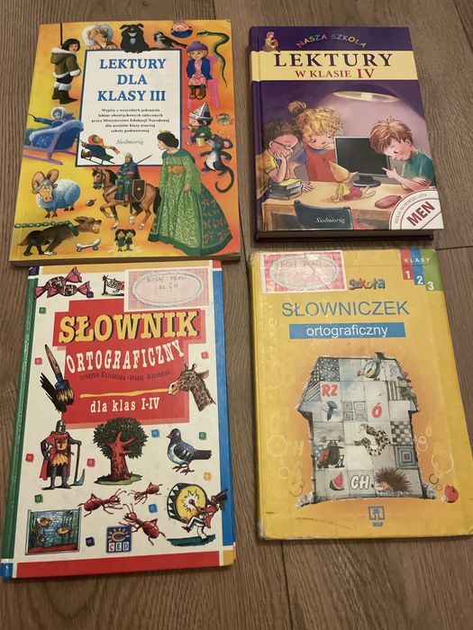 Lektury i słowniki dka klas 1-4 szkoly podstawowej