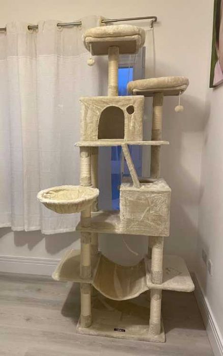 DRAPAK dla kota XXXL 206cm wysoki wieża stabilna domek drzewko słupek