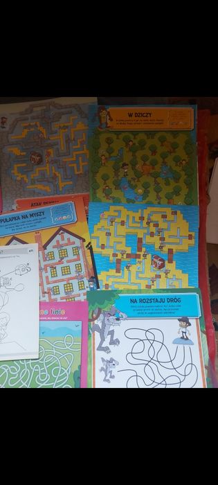 Rebusy zagadki duże kartki 10 sztuk