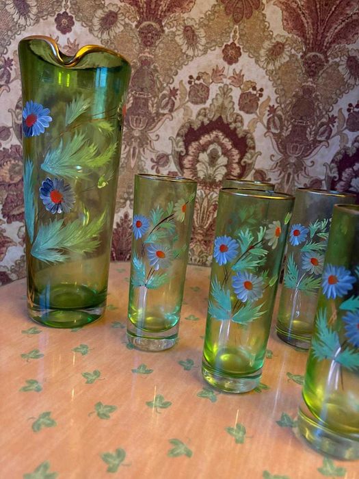 Conjunto Caneca + 6 copos Vidro