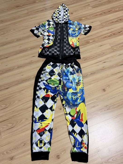 Komplet dresowy unisex bluza z kapturem i spodnie xl